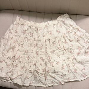 Sincerely Jules Cream Floral Mini Skirt